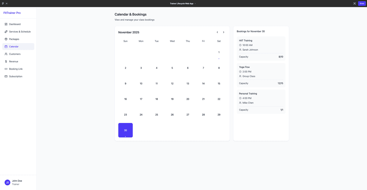 Smart scheduling interface showing calendar integration and booking system
